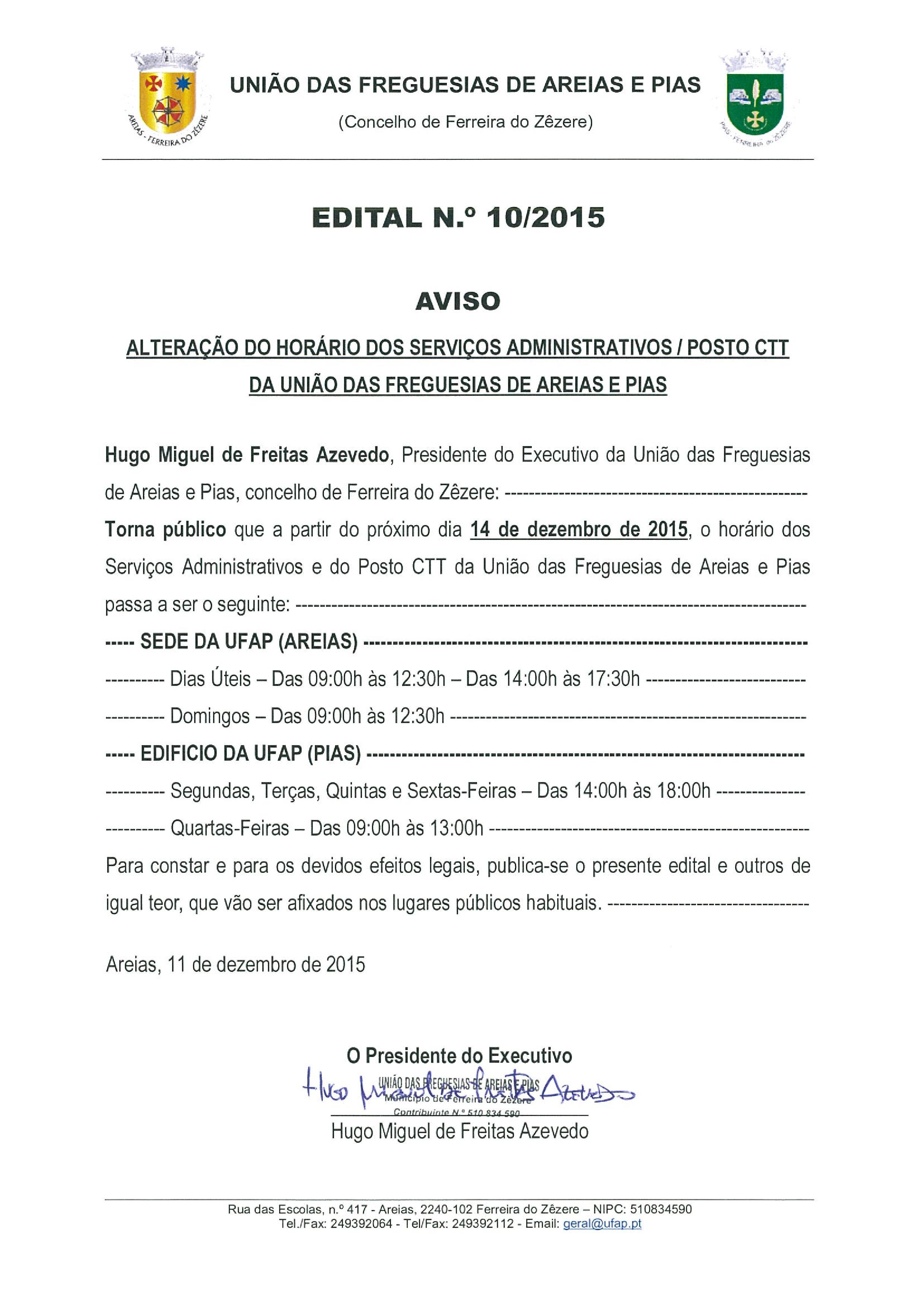 edital n. 10 2015