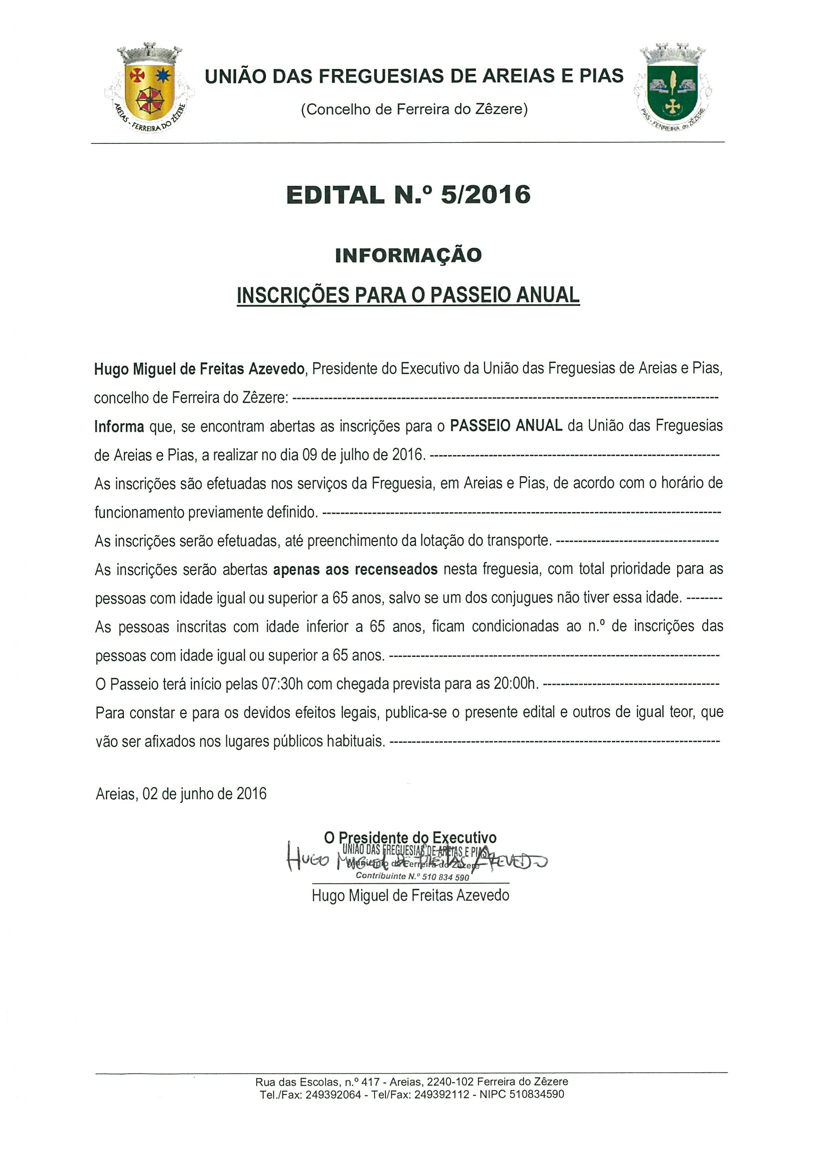 edital 05 2016