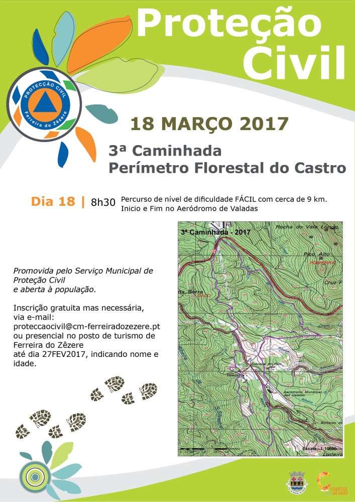 cartaz caminhada