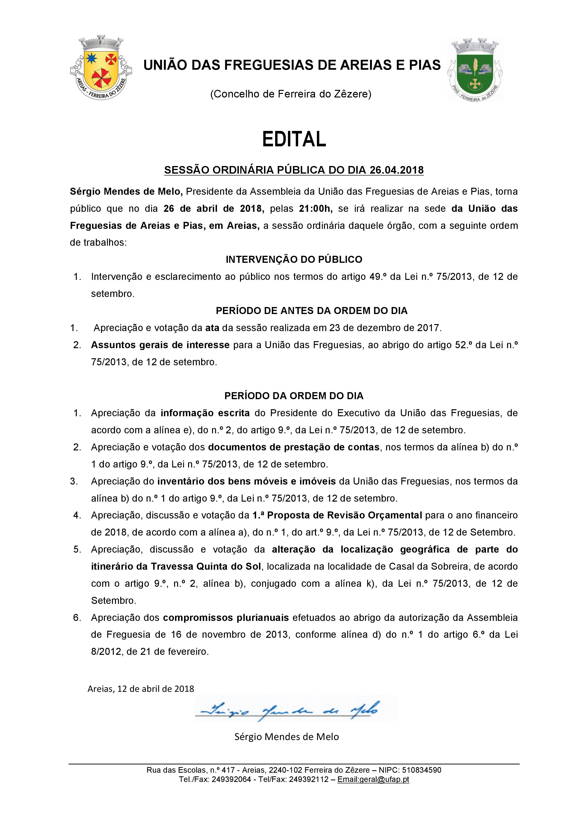 edital assembleia