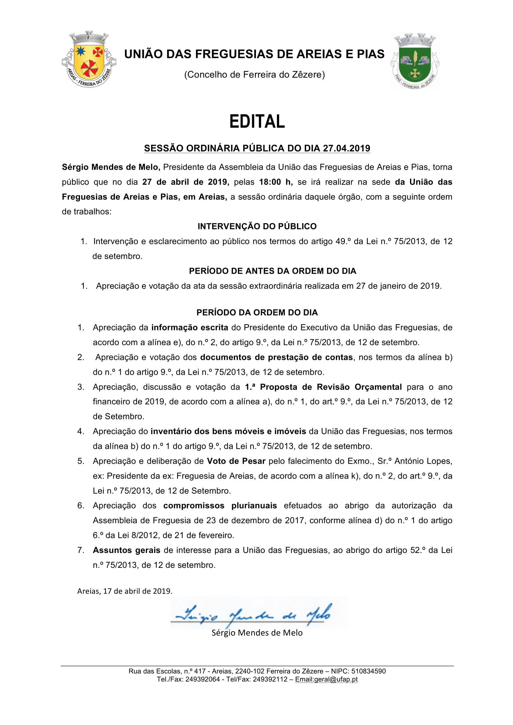 edital assembleia
