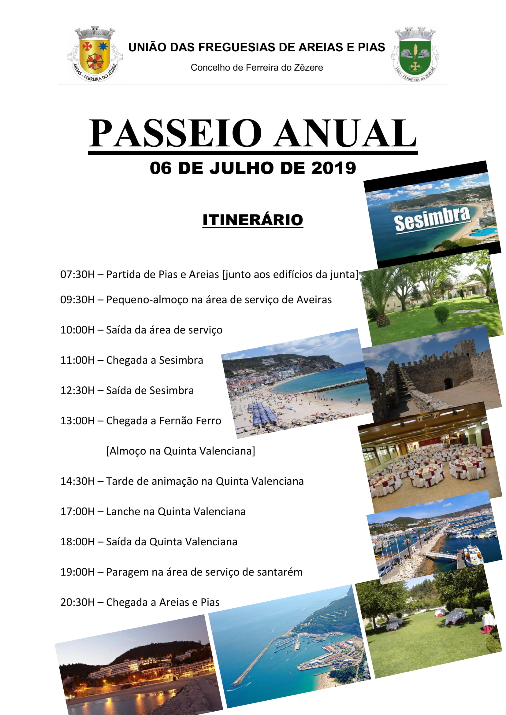 programa do passeio