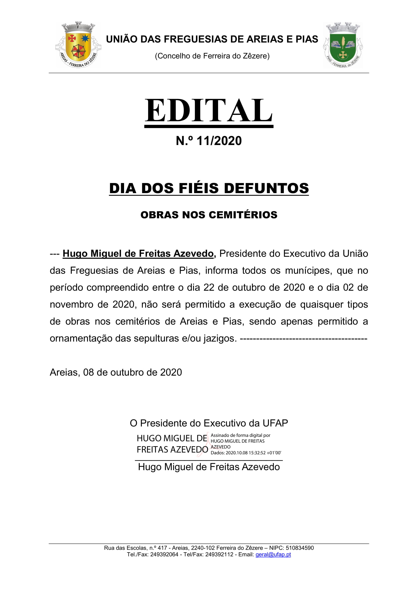 edital n.º 11 2020