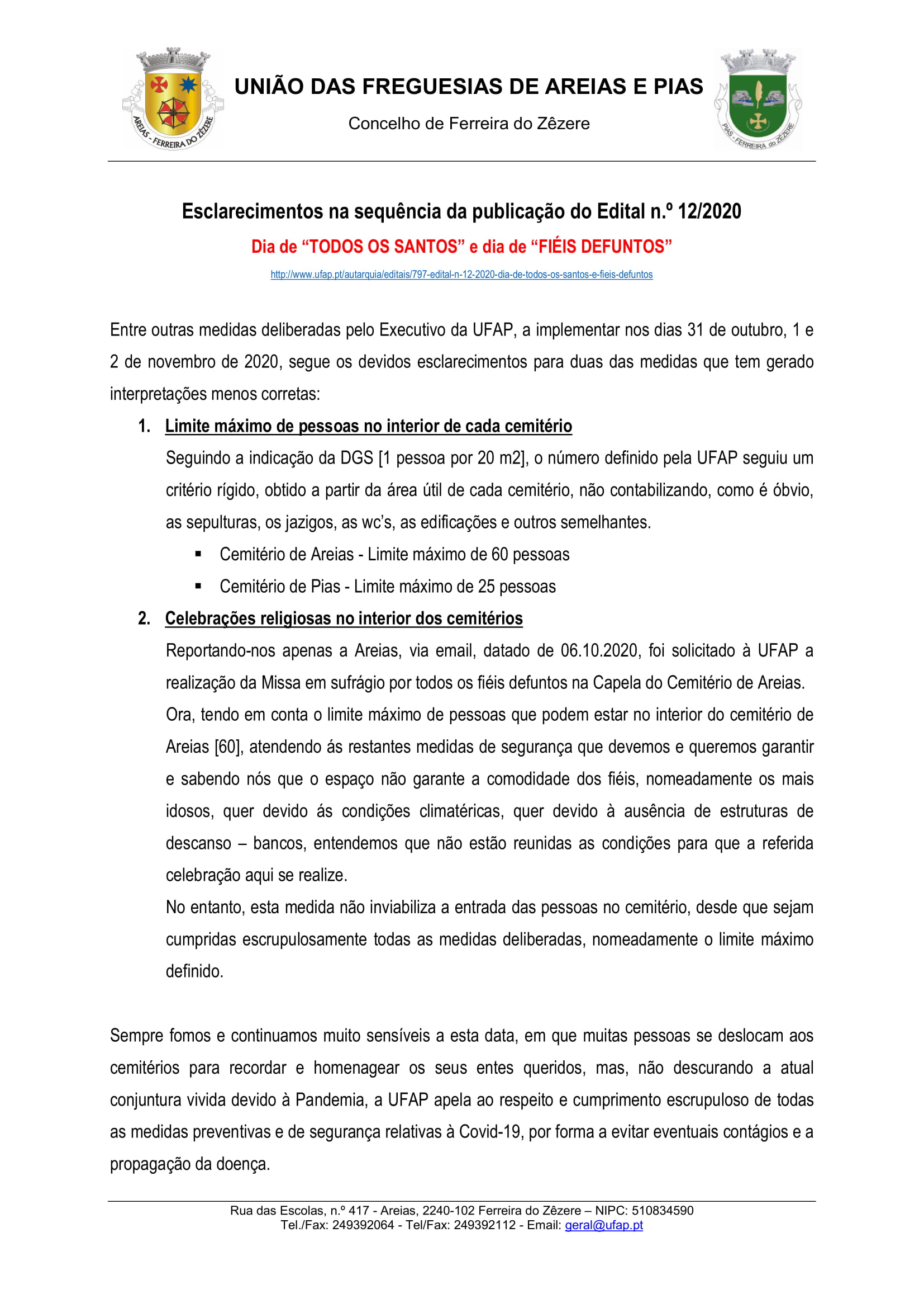 esclarecimentos edital n.º 12 2020 dia de finados 1
