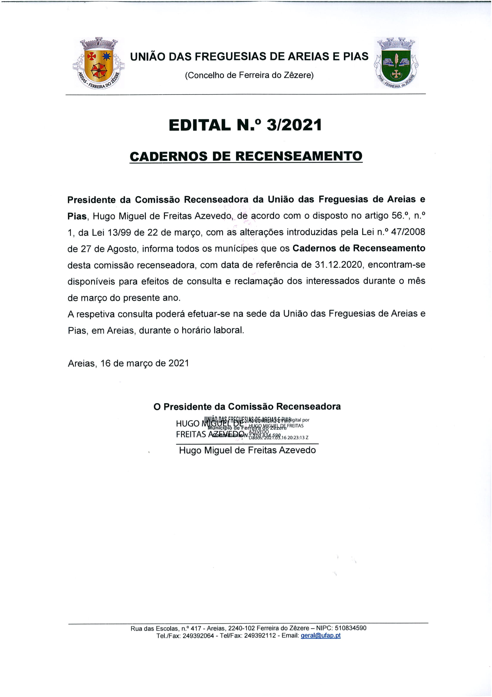 edital n.º 03 2021